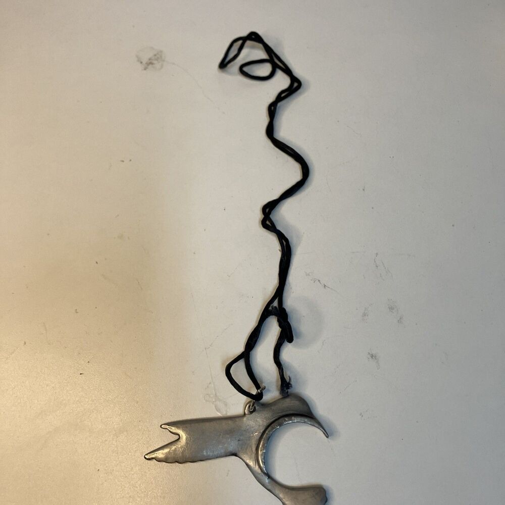 VTG Seagull Silver Metal Necklace 3”x2” - Picture 10 of 10